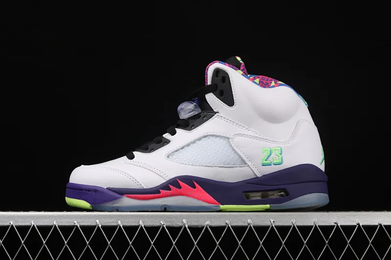 All categories Air Jordan Jordan series basketball shoes Air Jordan 5 Air Jordan 5 White Bel-Air AJ5 Joe 5 Fresh Prince 2020 version College Purple DB3335-100